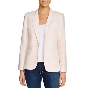 NWT NEW $298 Joie Mehira Blazer Linen Pink Dusty‎ Mink Size 10 Preppy Office